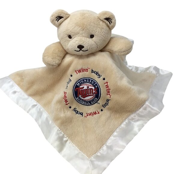Minnesota Twins MLB Baseball Bear Lovey Security Blanket Baby Fanatic Plush - Picture 1 of 7